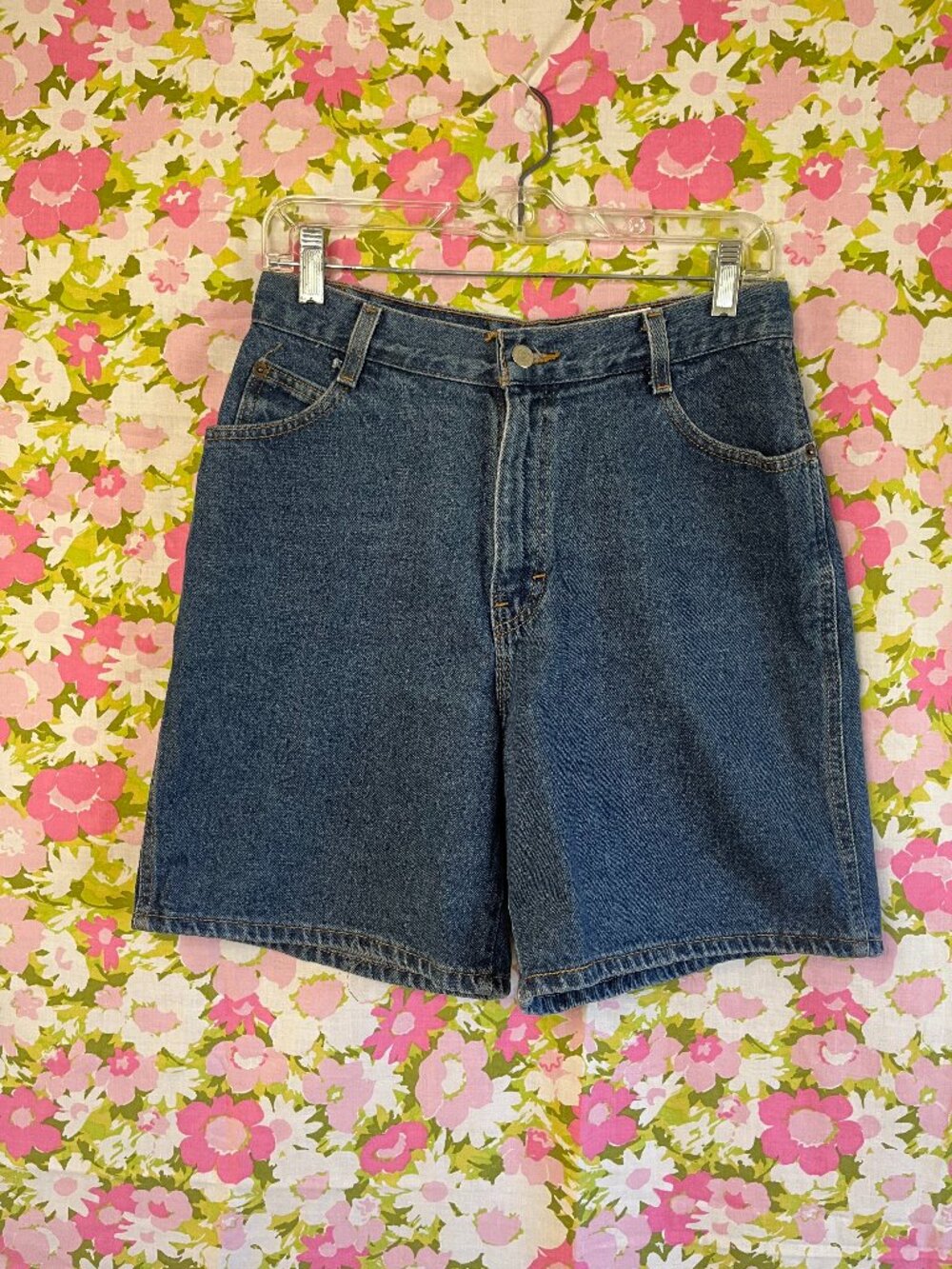 Vintage GITANO Denim Bermuda Shorts Women’s 12 High Rise Mom Jorts 100% Cotton